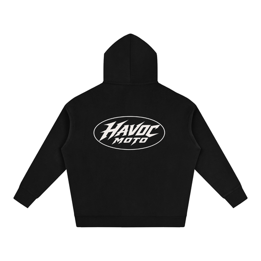 havoc moto heavy black hoodie (ADULT)