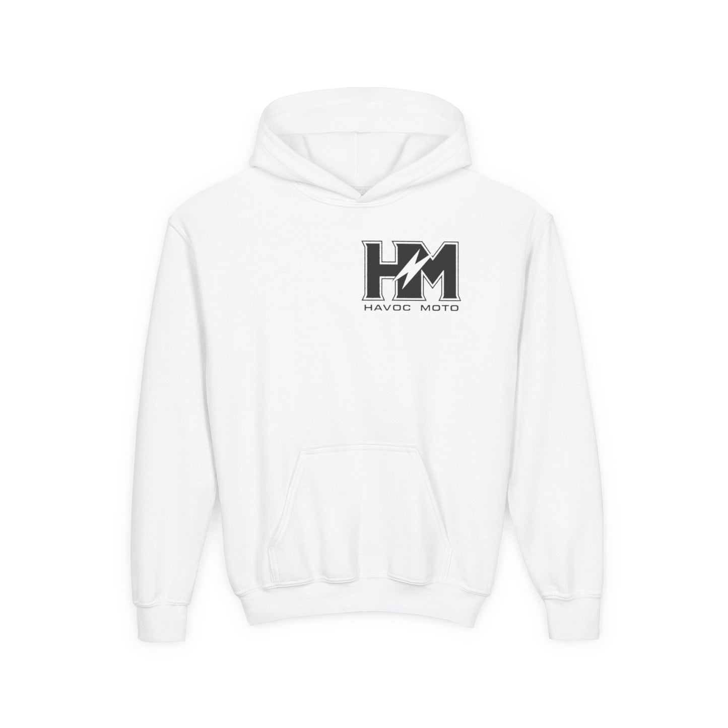 Havoc moto heavy white hoodie