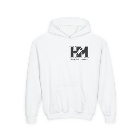 Havoc moto heavy white hoodie