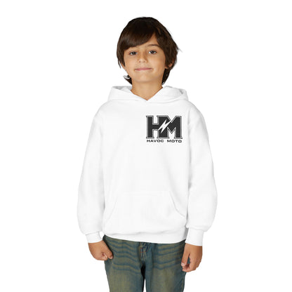 Havoc moto heavy white hoodie