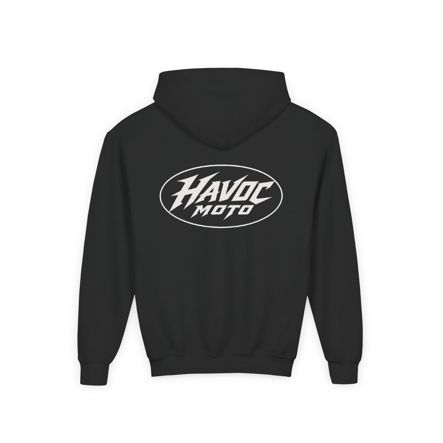 havoc moto heavy black hoodie