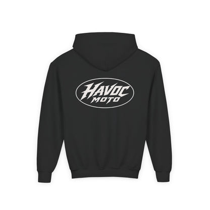 havoc moto heavy black hoodie