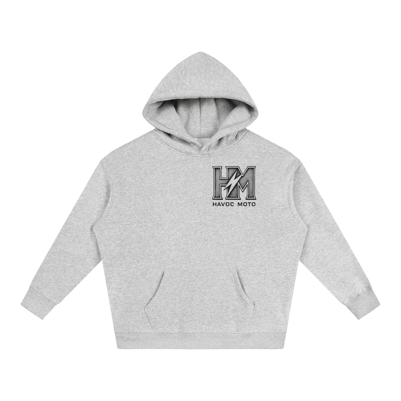 havoc moto heavy grey hoodie (ADULT)