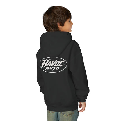 havoc moto heavy black hoodie