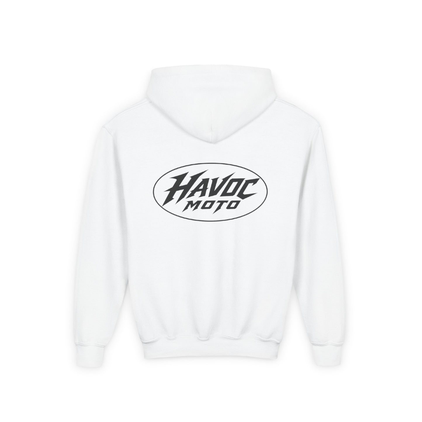 Havoc moto heavy white hoodie