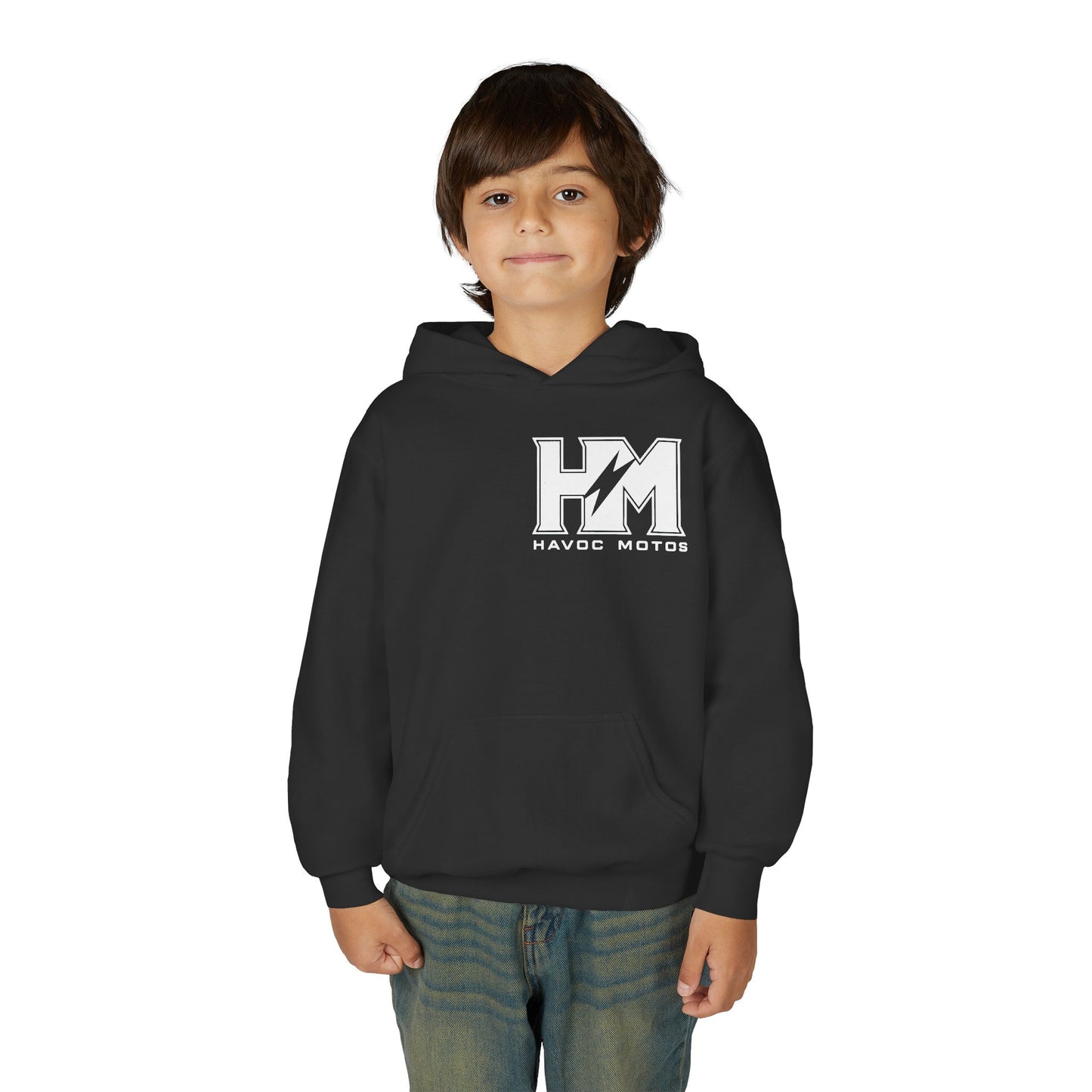 havoc moto heavy black hoodie
