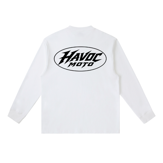 havoc moto white long sleeve (ADULT)