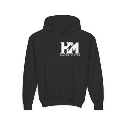 havoc moto heavy black hoodie