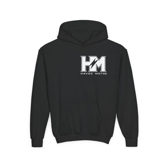 havoc moto heavy black hoodie